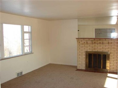 Living Room. Scenic view from both windows in livi