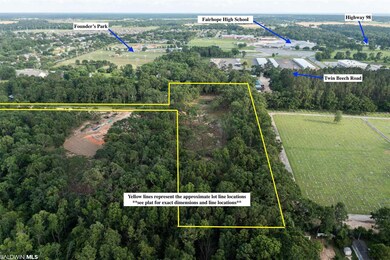 The yellow lines are approximate line locations.