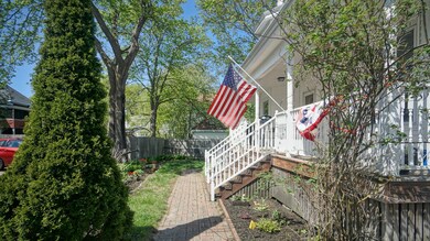 Exterior front porch