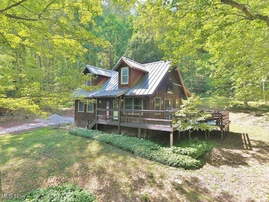 Not another neighbor in site. Best of both worlds. Woods and privacy yet Atwood Lake just 1/2 a mile away.