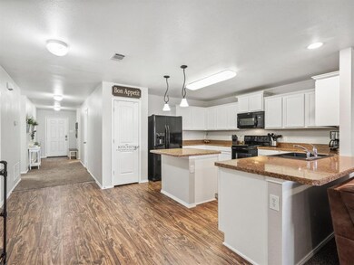 Kitchen opens up to the main living space
