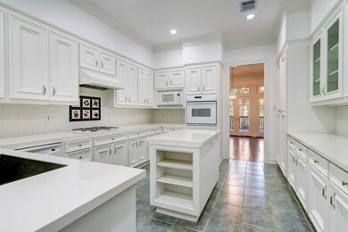 The large kitchen has just had new countertops and