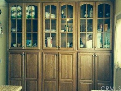 custom built cabinet by the kitchen for extra stor