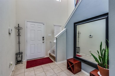 View of tiled entrance foyer