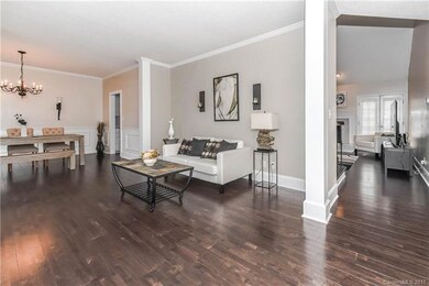 Formal living or dining area. Crown molding and be