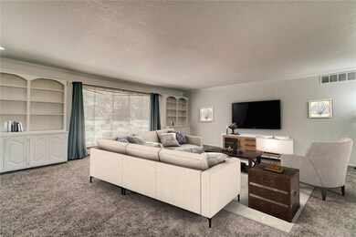 Staged living area.