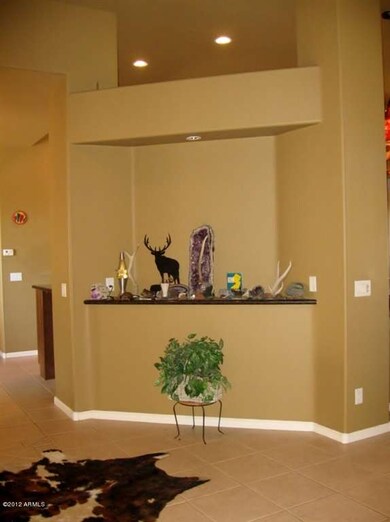 art niche inside the front door