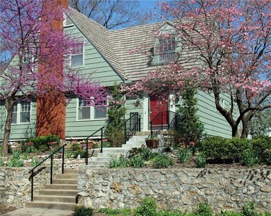 Early spring showing redbuds and flowering trees i