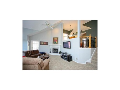 Vaulted ceilings and wall of windows makes for a b