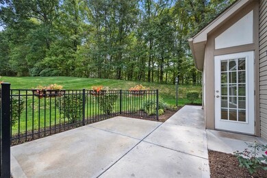 The sunroom has French door access to the patio wi