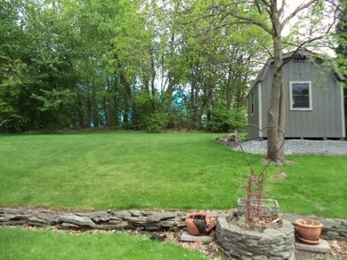 This view is of the rest of the backyard that back