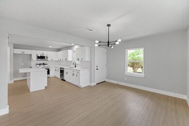 Large spacious dinings room off the newly complete