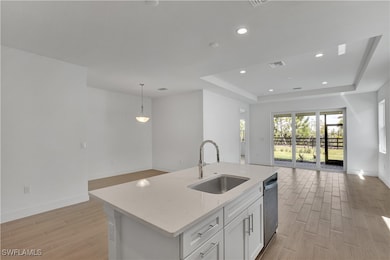Kitchen layout with spacious center island