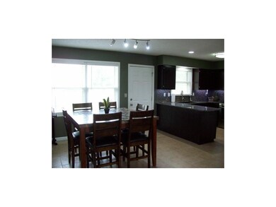 Open floor plan from the kitchen to the dining are