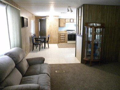 Living rm toward Dining, kitchen