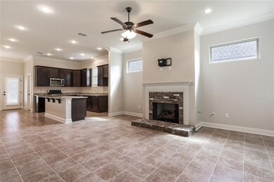 Living,Fireplace, Kitchen