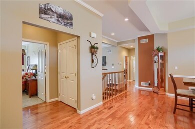 Open staircase to lower level.
