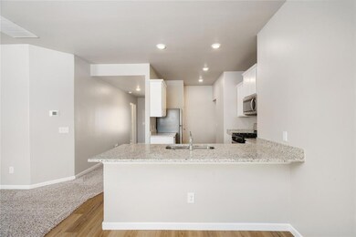 This kitchen seamlessly connects to the main livin
