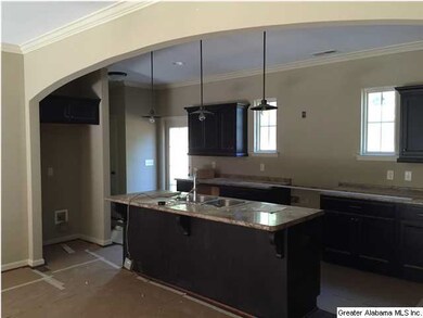 large open kitchen with a really large island
