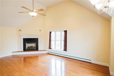 The family room is adjacent to the...