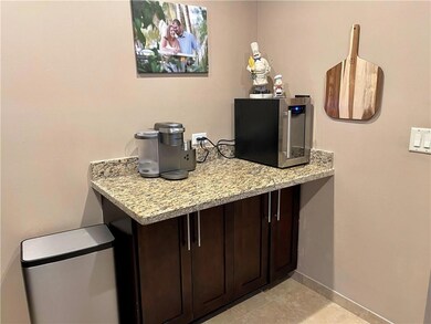 Coffee bar in kitchen - kitchen has ample cabinet
