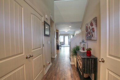 Half bath to the right.  Laundry area to the left.
