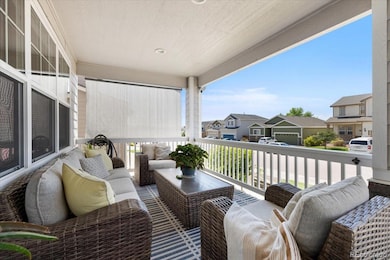 Covered front porch to enjoy the Colorado sunshine.