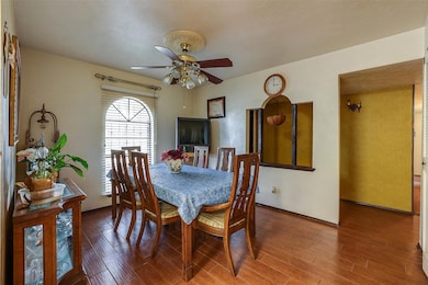 Dining space featuring hardwood / wood-style floor