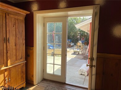Double french doors leading to your tranquil backy