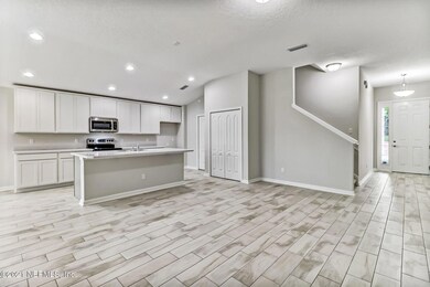 Living room into Kitchen
