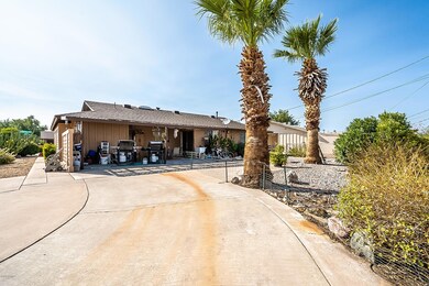 Side driveway at back of property