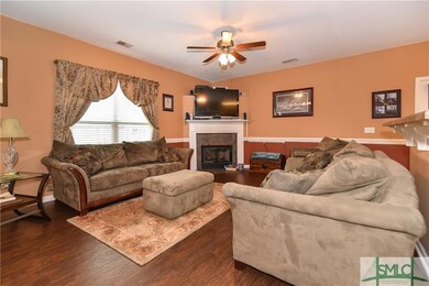 Living room with lovely gas fireplace