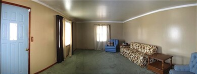 Living room with large window
