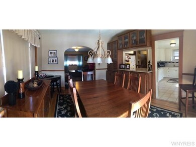 Dining Room. Custom built in cabinets in pass thro