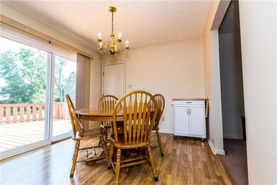 Spacious eat-in kitchen accessible from living/fam