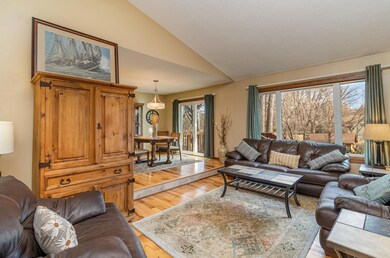 Sunken Family room with large picture window