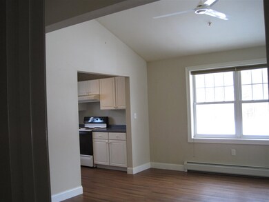 Through the entry hall to the large dining and liv