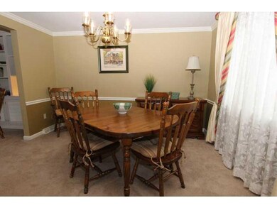 Dining Room. The dining room is open to the living
