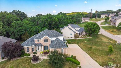 View from above of property