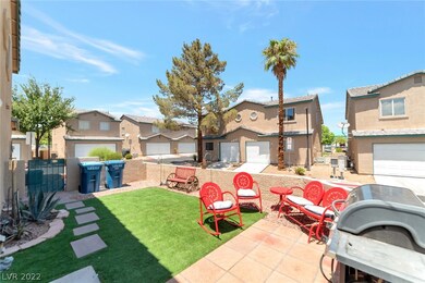 Artificial grass with patio area
