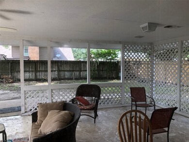 Covered back patio