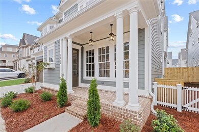 Brick front porch