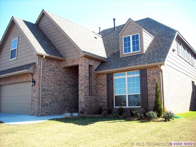Parkwood front entry with brick opening for light