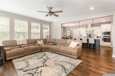 Nice spacious living room with lots of natural light