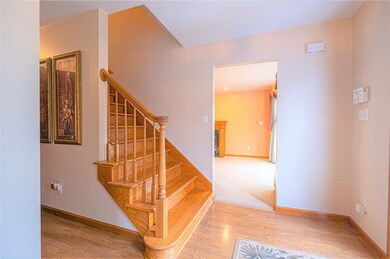 Beautiful hardwood floors and staircase