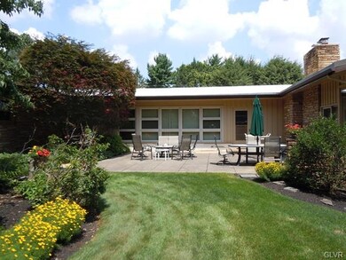 This outdoor patio is accessible from both the liv