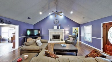 Entrance from front porch into living room