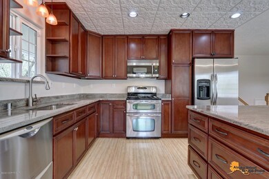 Tons of cabinet and counter space!