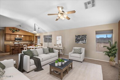 V living and kitchen
