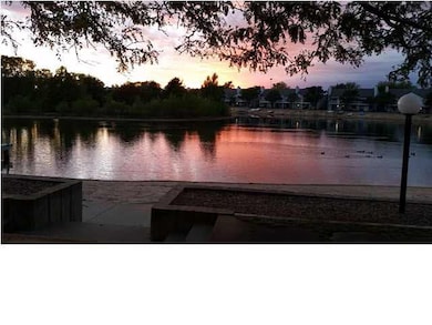 Beautiful sunset from balcony, deck and patio.